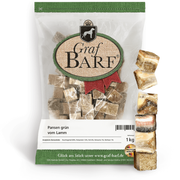 Graf Barf Pansen grün Lamm
