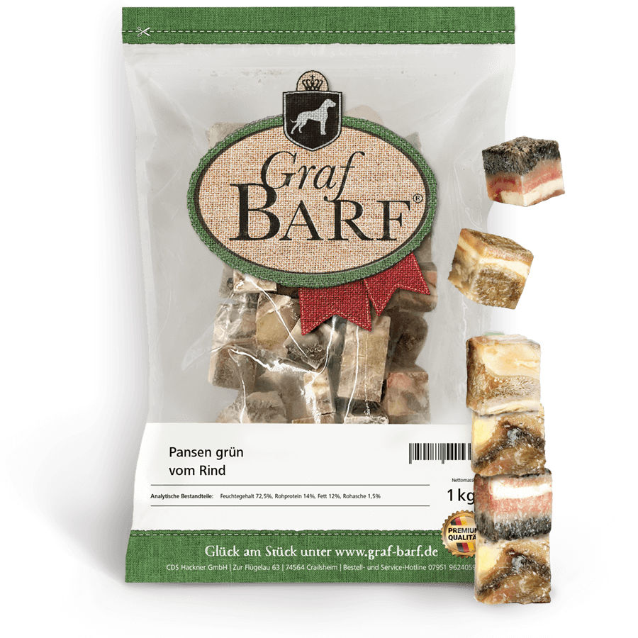 Graf Barf Pansen grün Rind