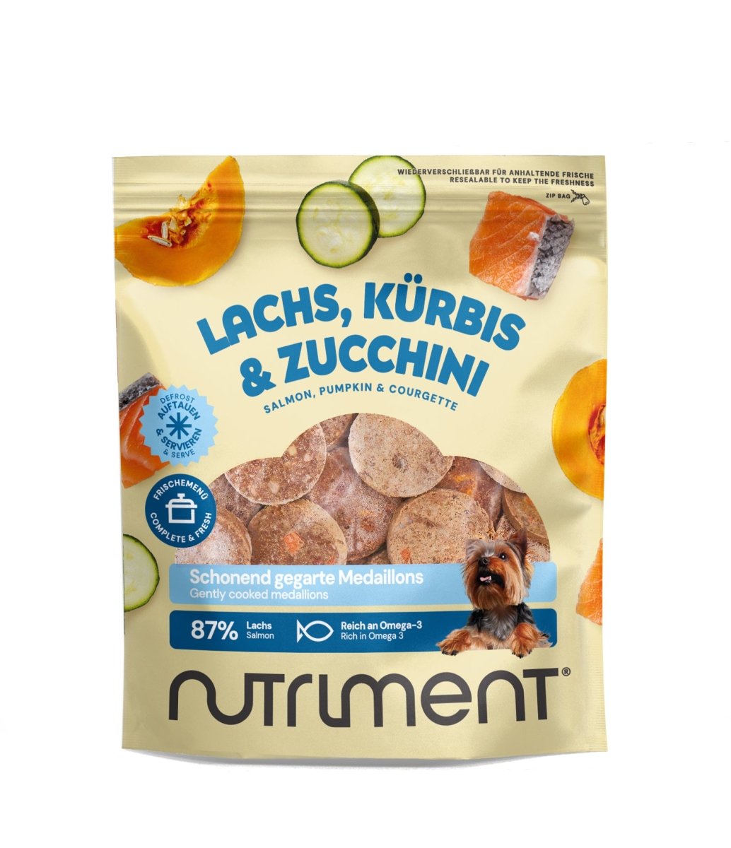 Nutriment Schonend gegarte Medaillons Lachs, Kürbis & Zucchini