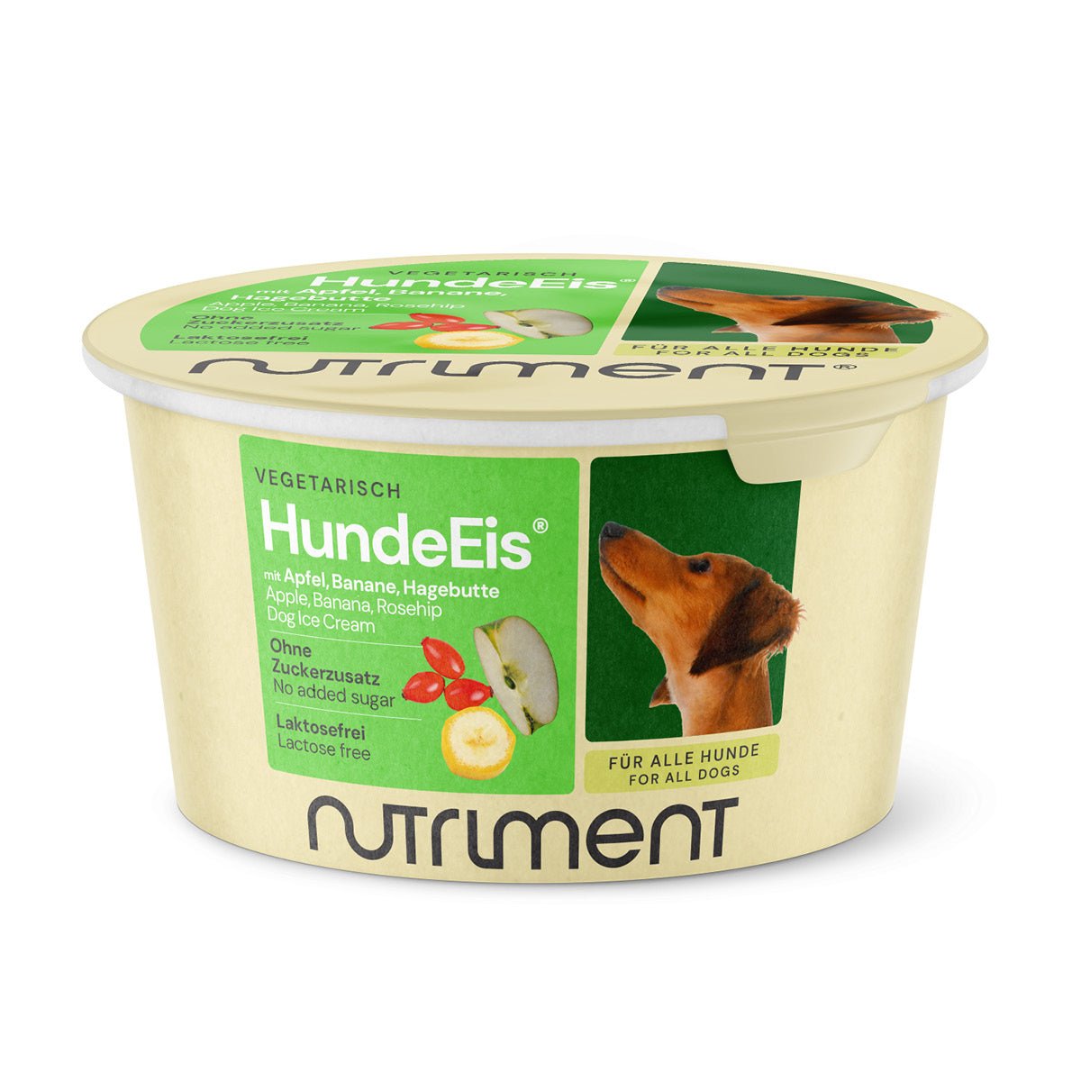 Nutriment HundeEis Apfel, Banane & Hagebutte