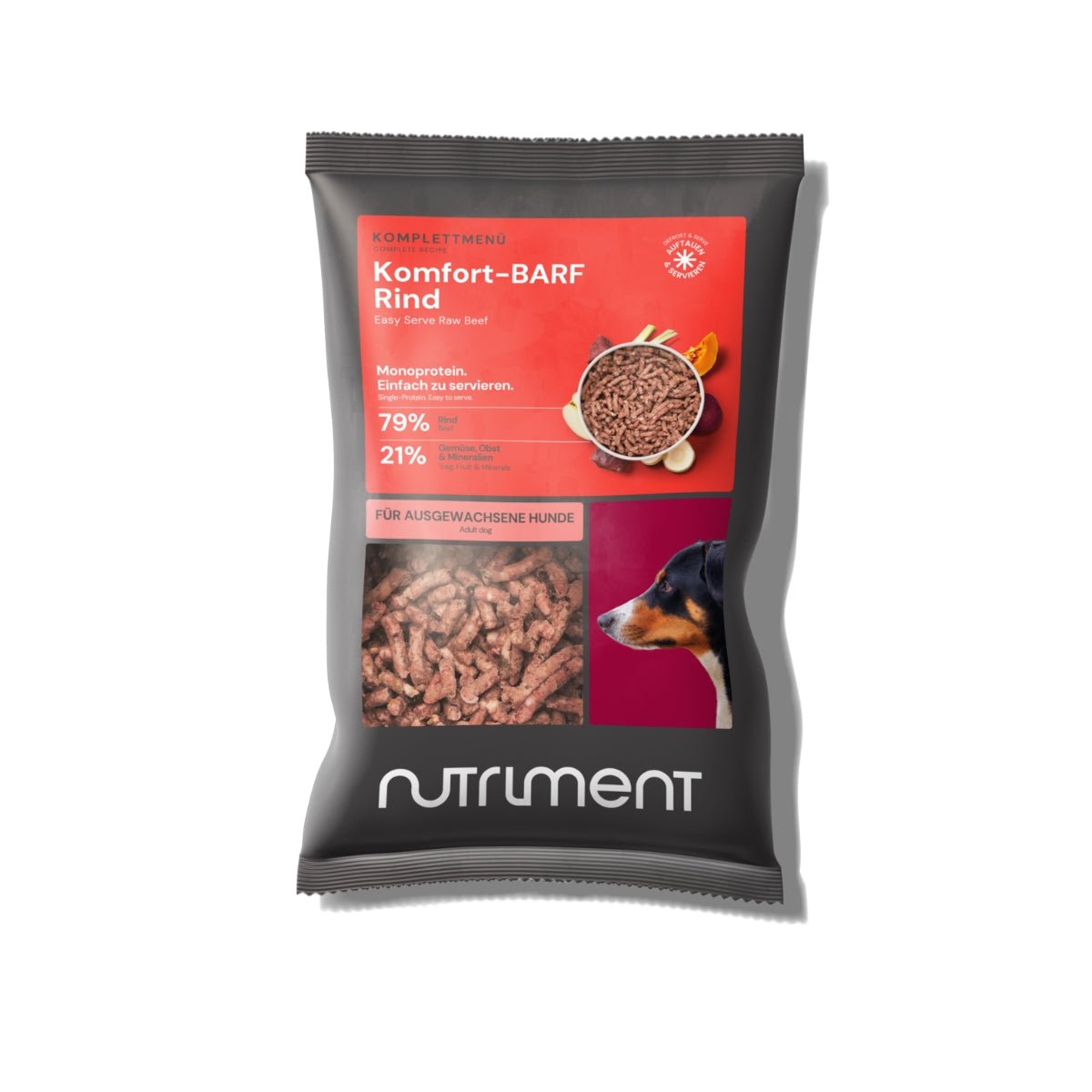Nutriment Komfort-BARF Menü Rind, Kürbis & Chicorée