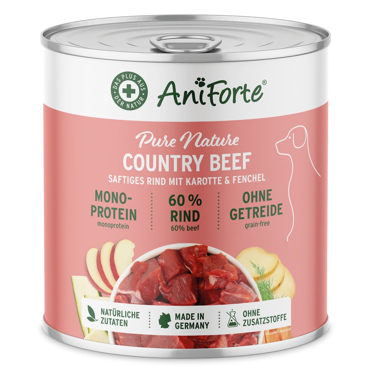 AniForte® Nassfutter CountryBeef, 800 g - haustierkost.de®