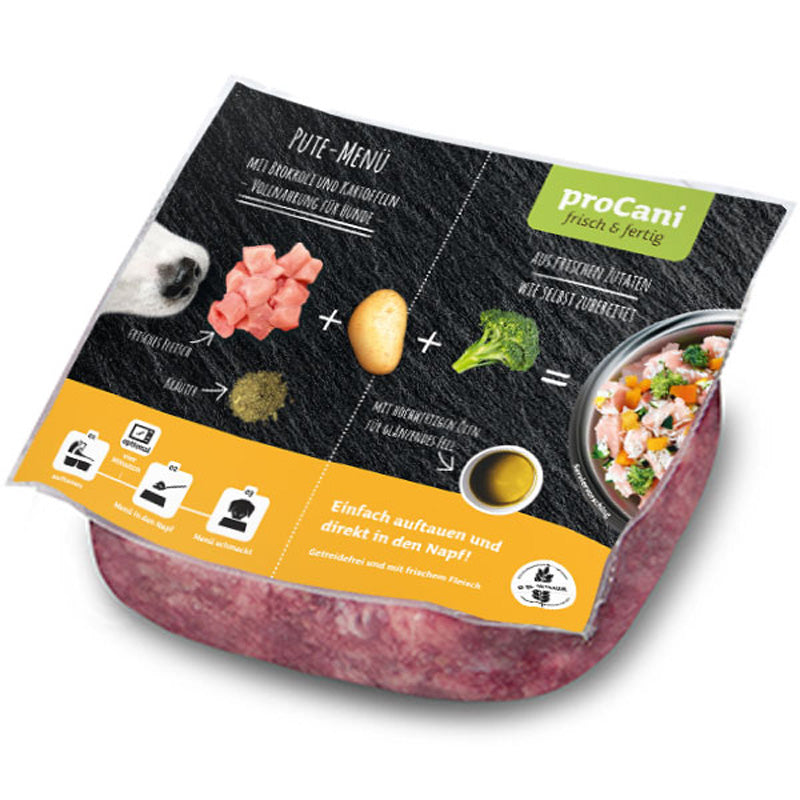 proCani Pute Menü - frisch und fertig